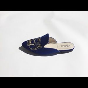 Cathy Din Embroidered Mules -NWT